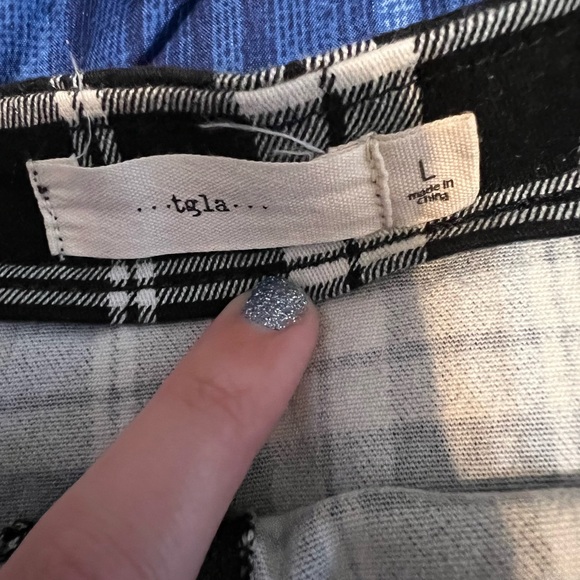 Zip up checker skirt - Picture 3 of 4